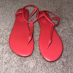 Nine West Nine West Womens Bassie Sanda Coral 7.5M